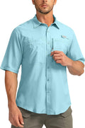 Men's Fishing Shirts with Zipper Pockets UPF 50+ Lightweight Cool out