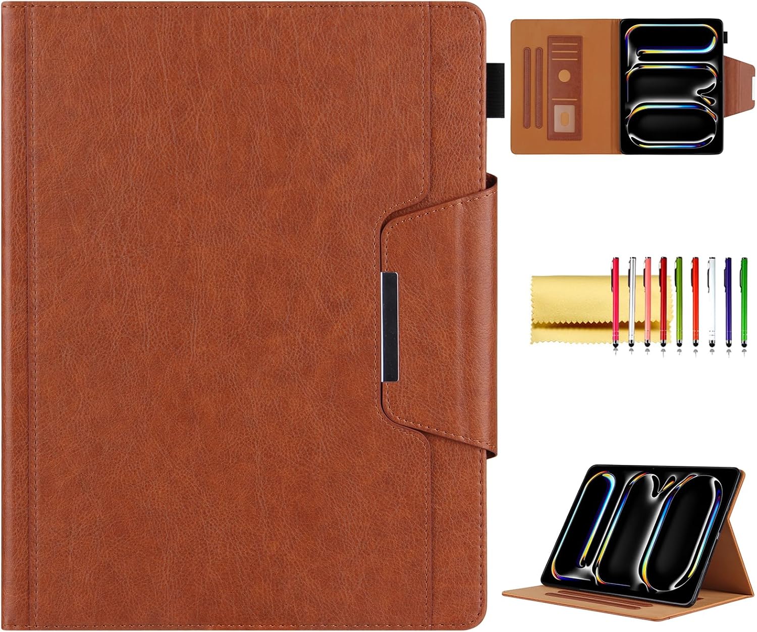 Folio Case for iPad Pro 13-inch 2024 with Smart Cover Features