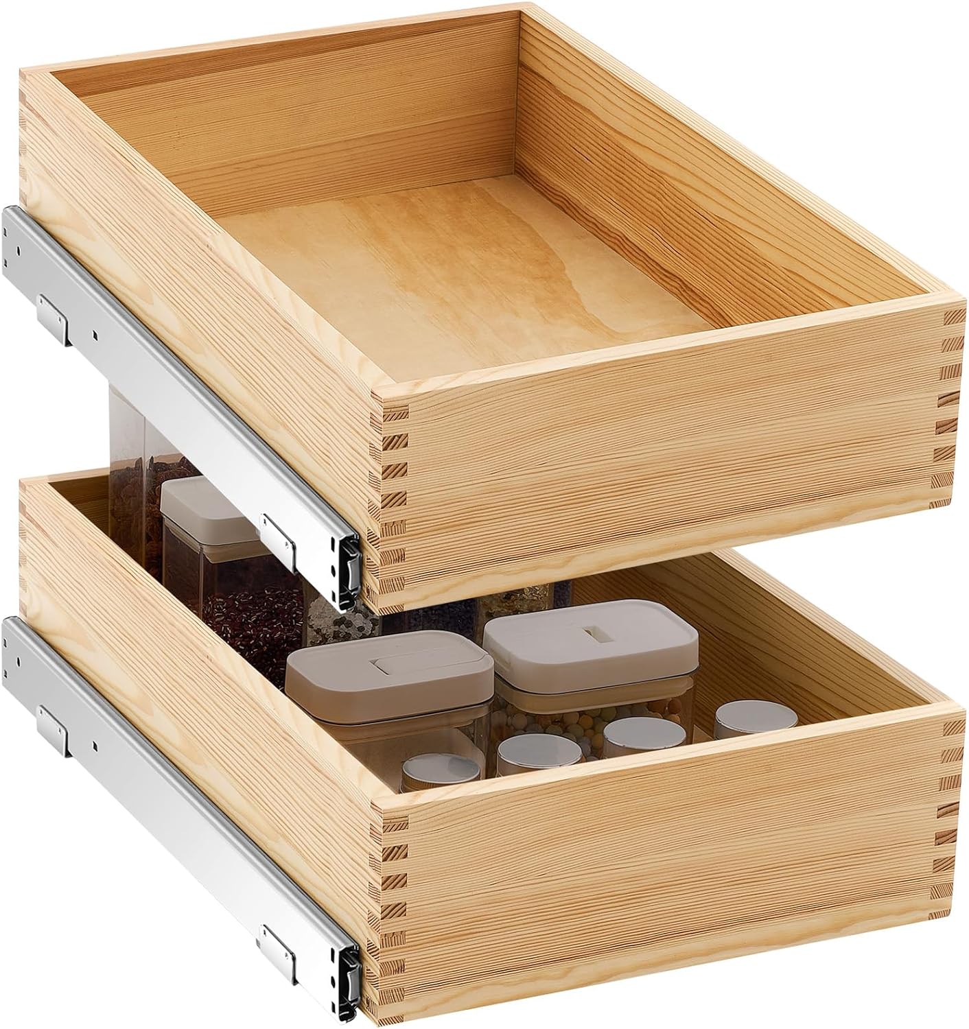 Pull Out Tray Cabinet Organizer for Kitchen Storage Solutions