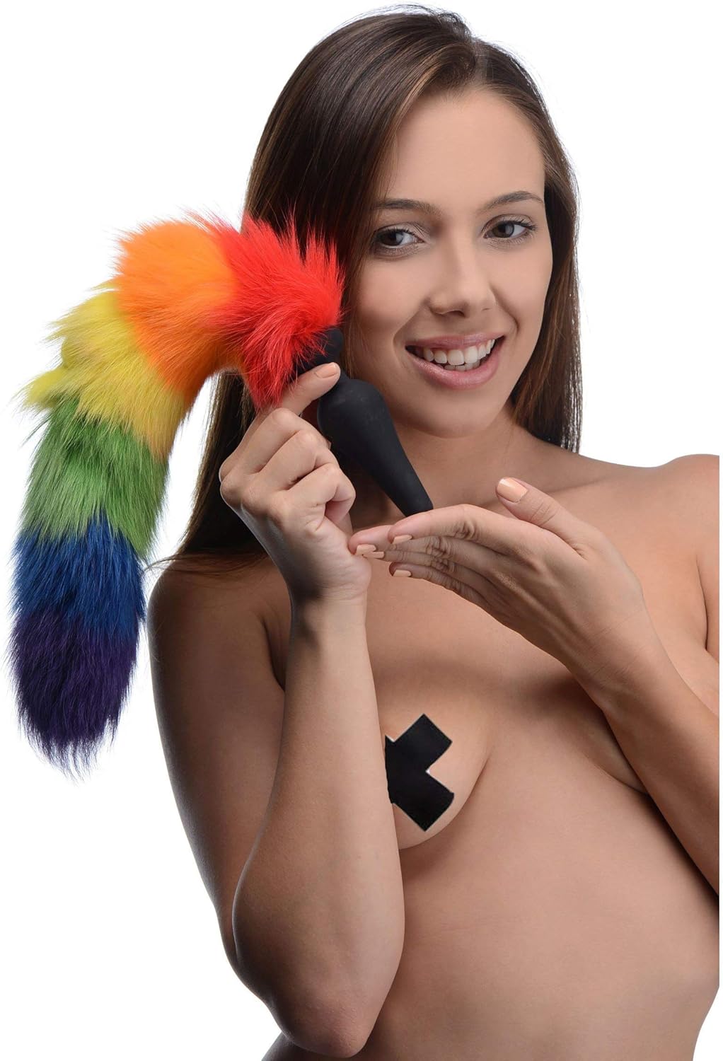 Rainbow Tail Anal Plug for Playful Adventures and Fun