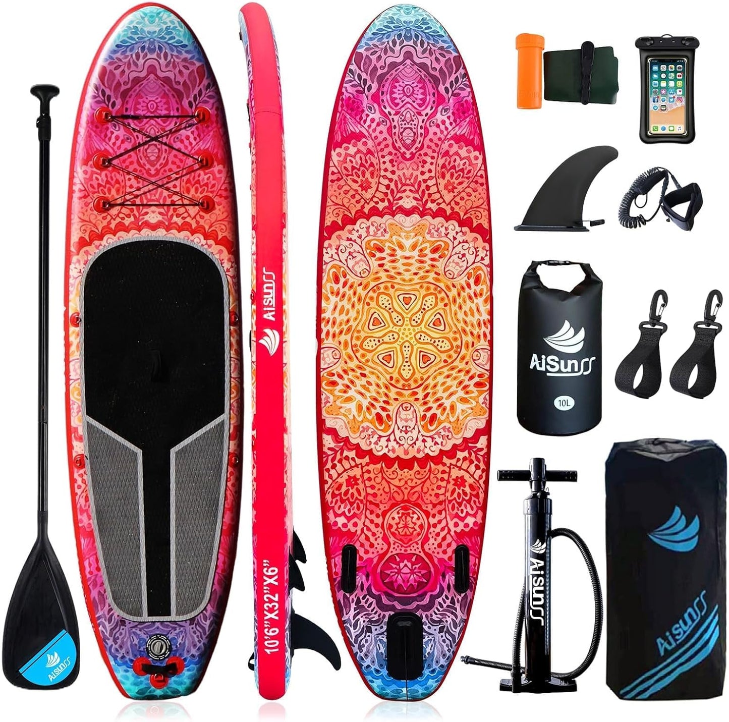 Inflatable Paddle Board for All Skill Levels with Accessories