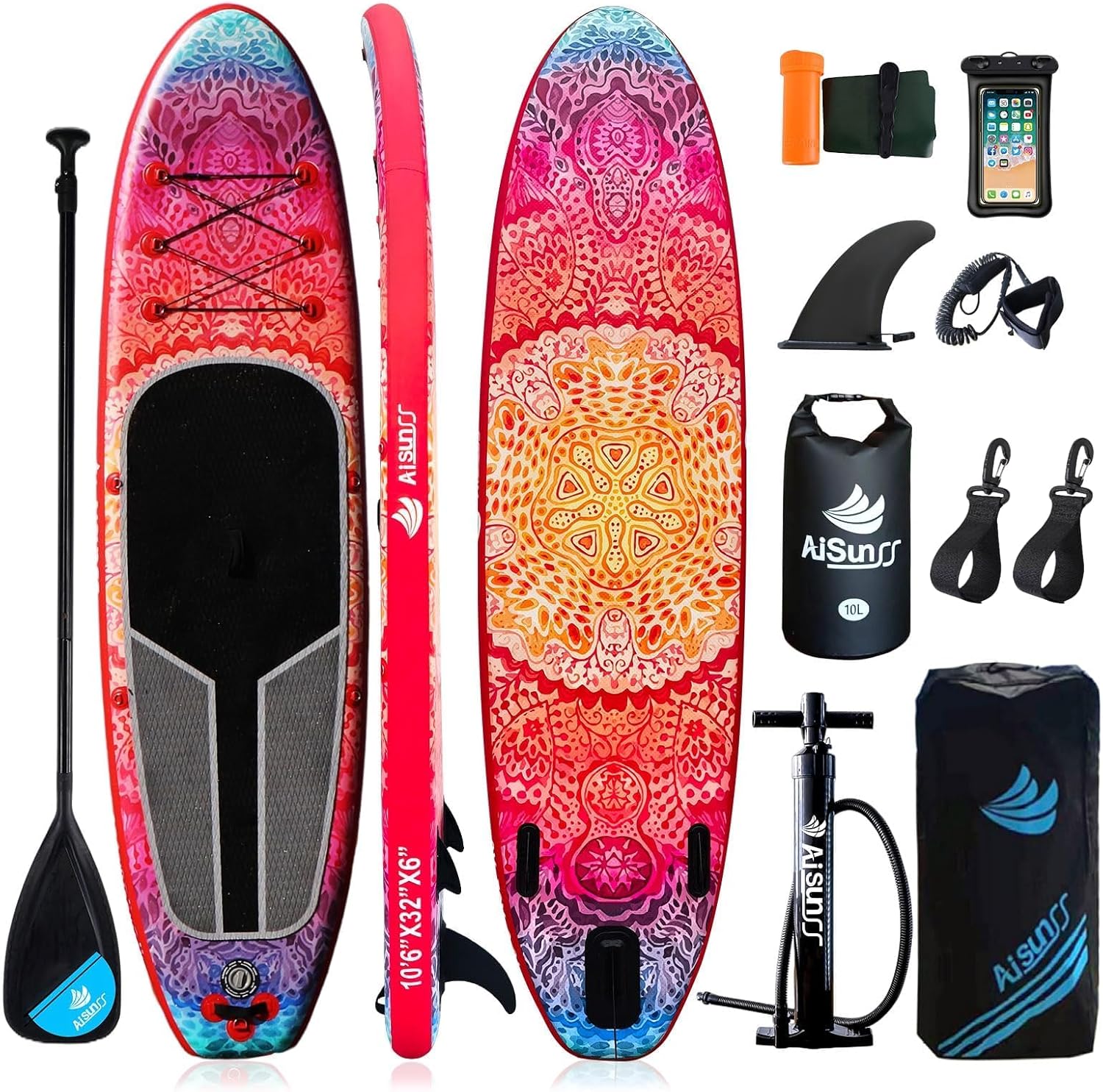 Inflatable Paddle Board for All Skill Levels with Accessories