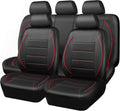 CAR PASS Universal FIT Piping Leather Car Seat Cover - Airbag