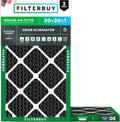 Filterbuy 20x30x1 Air Filter MERV 8 Odor & Allergy Defense - 2-Pack
