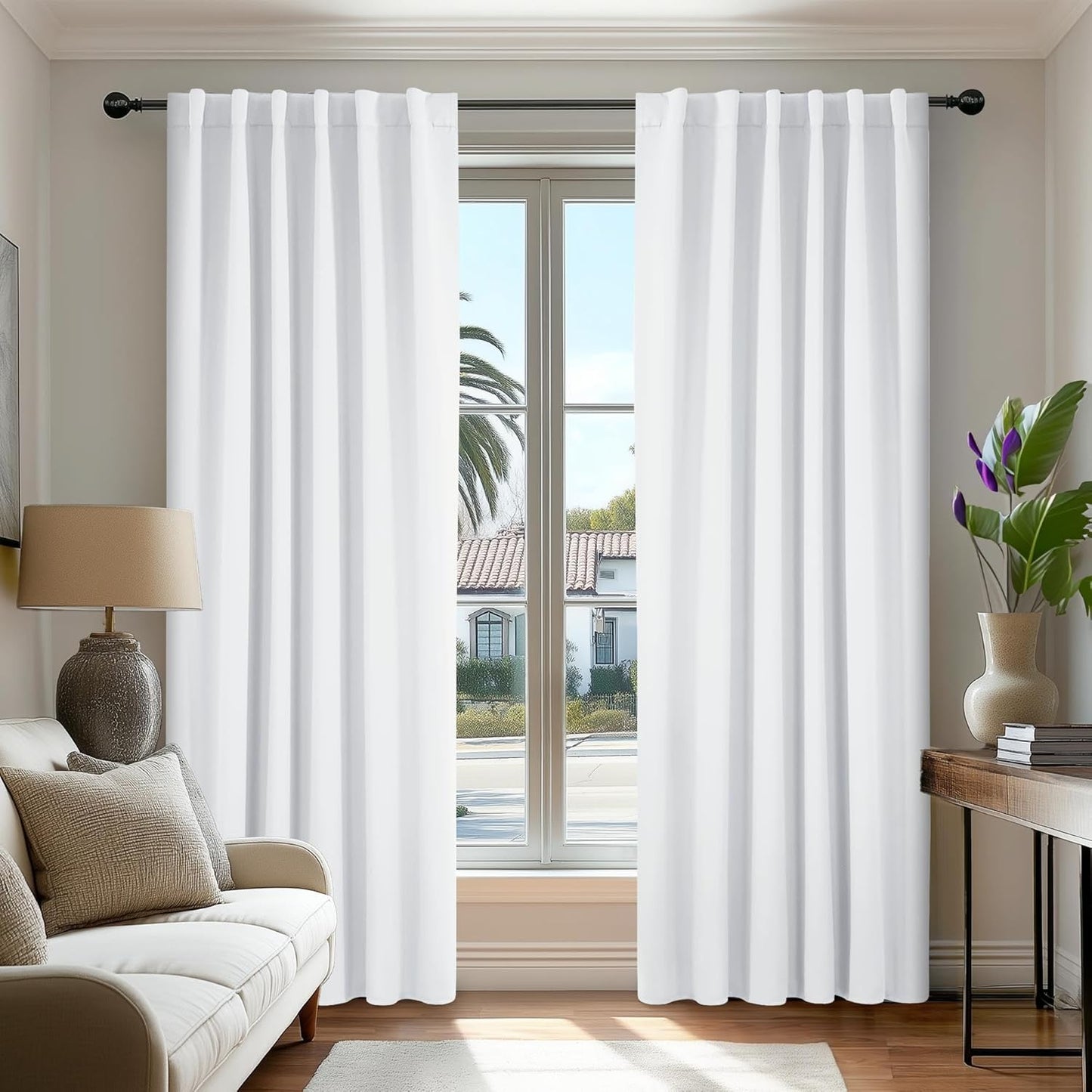 Deconovo Solid Curtains for Room Darkening and Noise Reduction