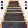 Stair Treads for Wooden Steps 15pcs - Non-Slip Carpet Stair Mats