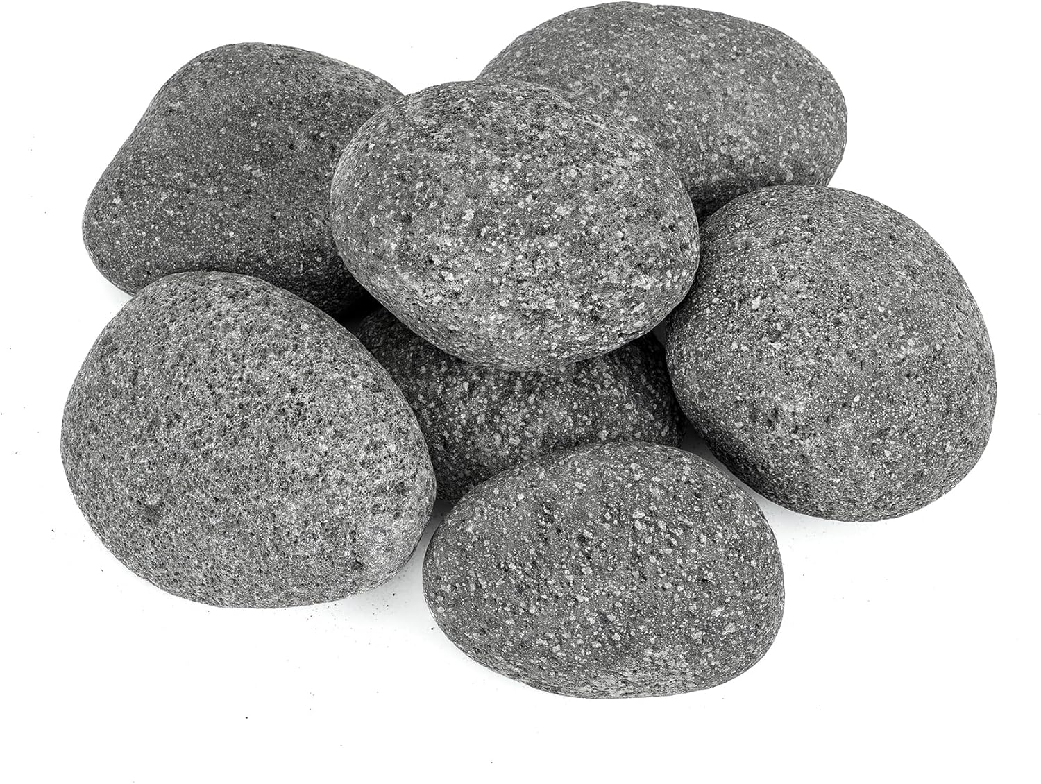 Skyflame 3-5 Inch Round Lava Rock Pebbles for Fire Pits