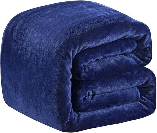 Fleece Blanket Twin Size 350GSM Lightweight Throw for Comfort