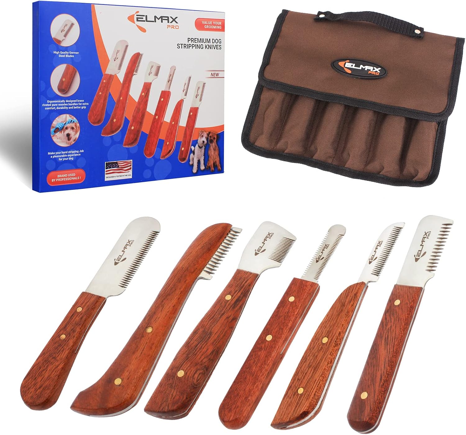 Professional Stripping Knife Set for Dogs - Ideal for Grooming