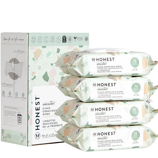 Unscented Plant-Based Wipes | Hypoallergenic, EWG Verified