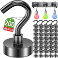 200 Pack Magnetic Hooks Heavy Duty for Cruise Cabin and Home - Strong