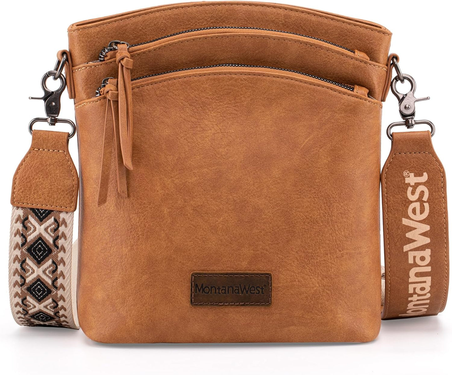 Montana West Multi Zip Pocket Large Crossbody Bag with Style