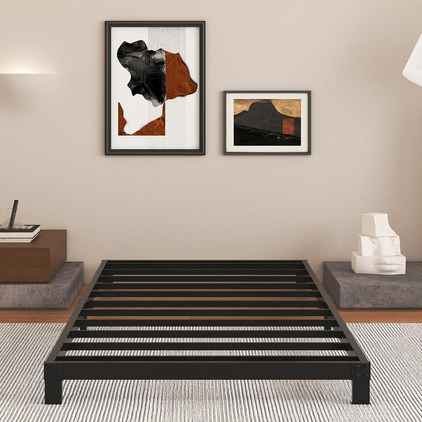 5 Inch Low Bed Frame Twin - Heavy Duty, Easy Assembly, Noise Free