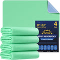 4 Pack 36 x 54 Extra Heavy Absorbency Washable Underpads - Waterproof