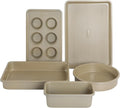 Oster Verlice 5 Piece Carbon Steel Baking Pans Set for Home Chefs