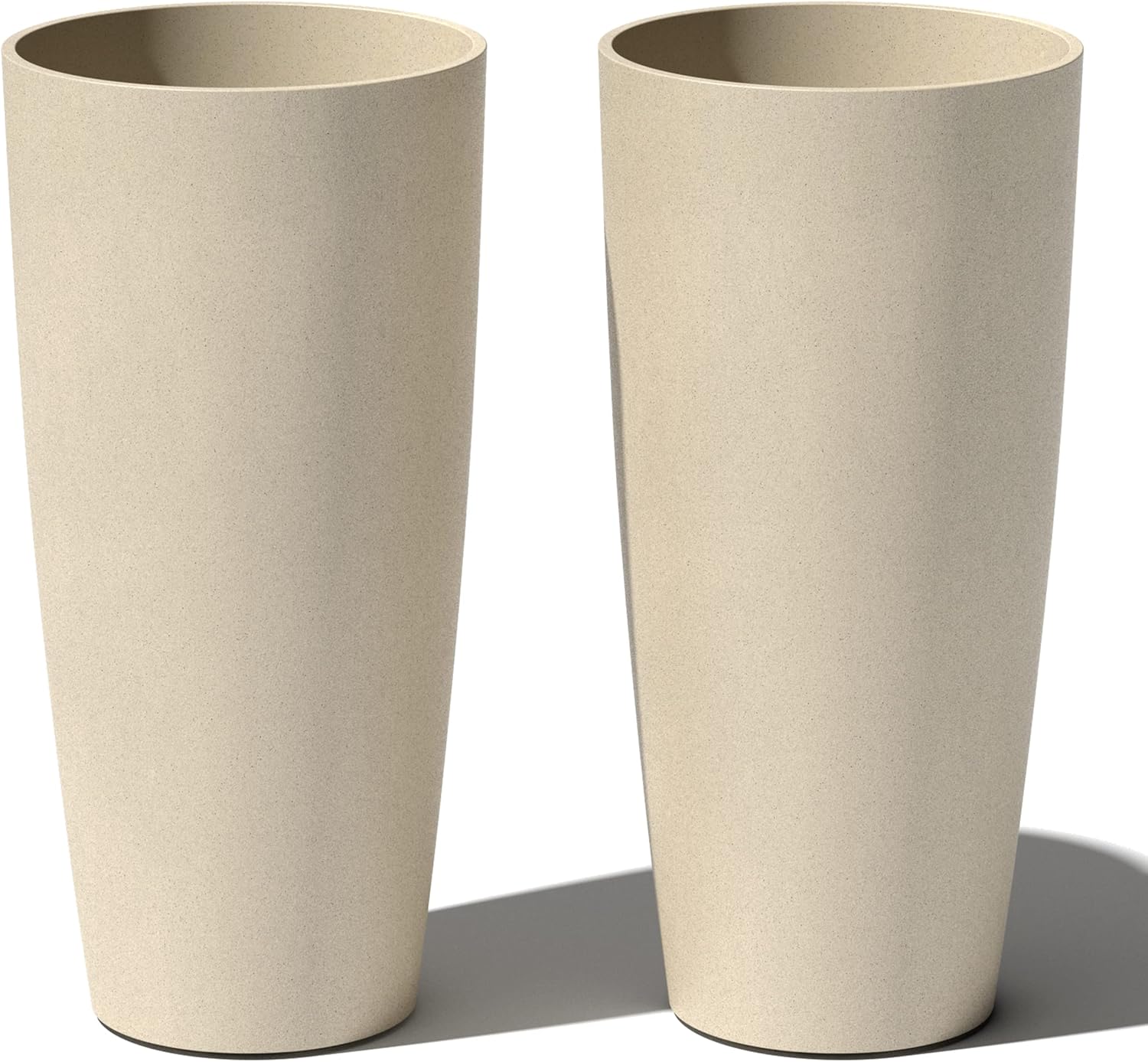 Veradek Mason Series Vega Planter - Modern Round Tall Planter