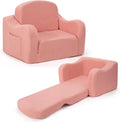 Comfy Toddler Chair & Kids 2-in-1 Soft Couch - Convertible Plush Sofa