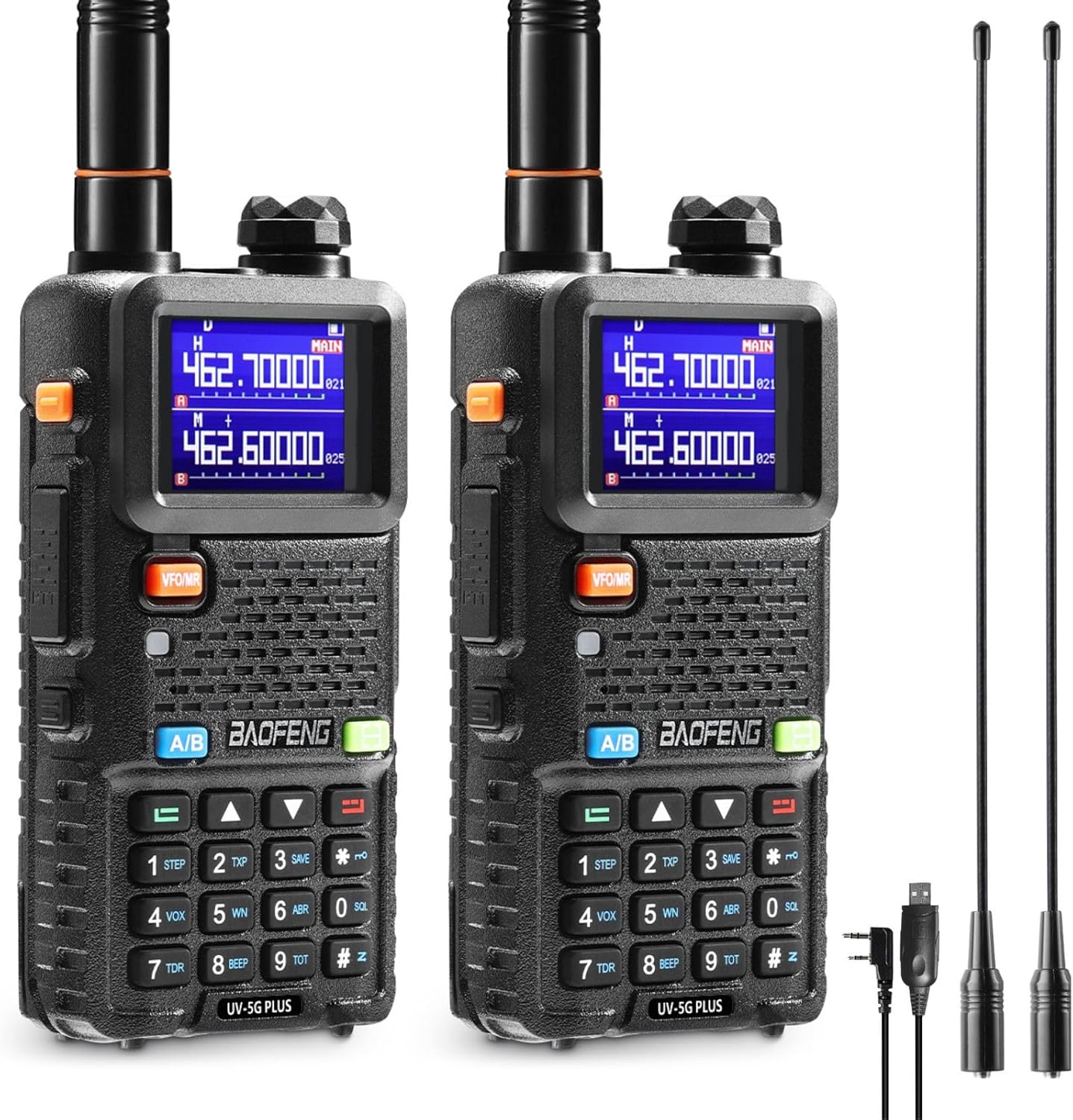BAOFENG UV-5G Plus GMRS Handheld Radio with Long Range Features