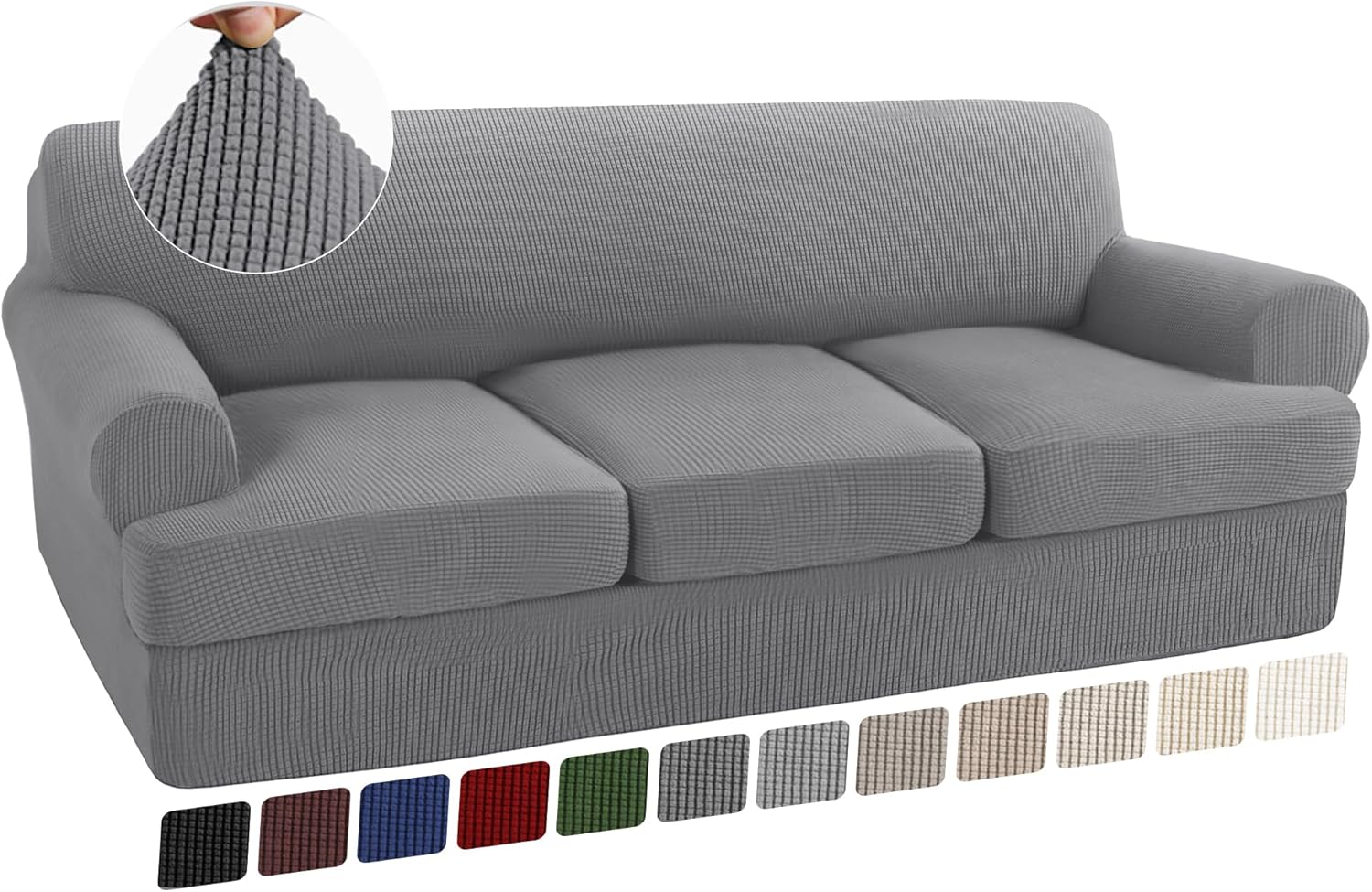 Turquoize 4 Piece T Cushion Sofa Slipcovers for Stylish Protection