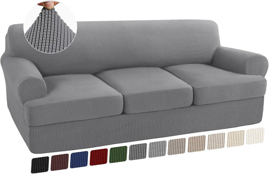 Turquoize 4 Piece T Cushion Sofa Slipcovers for Stylish Protection