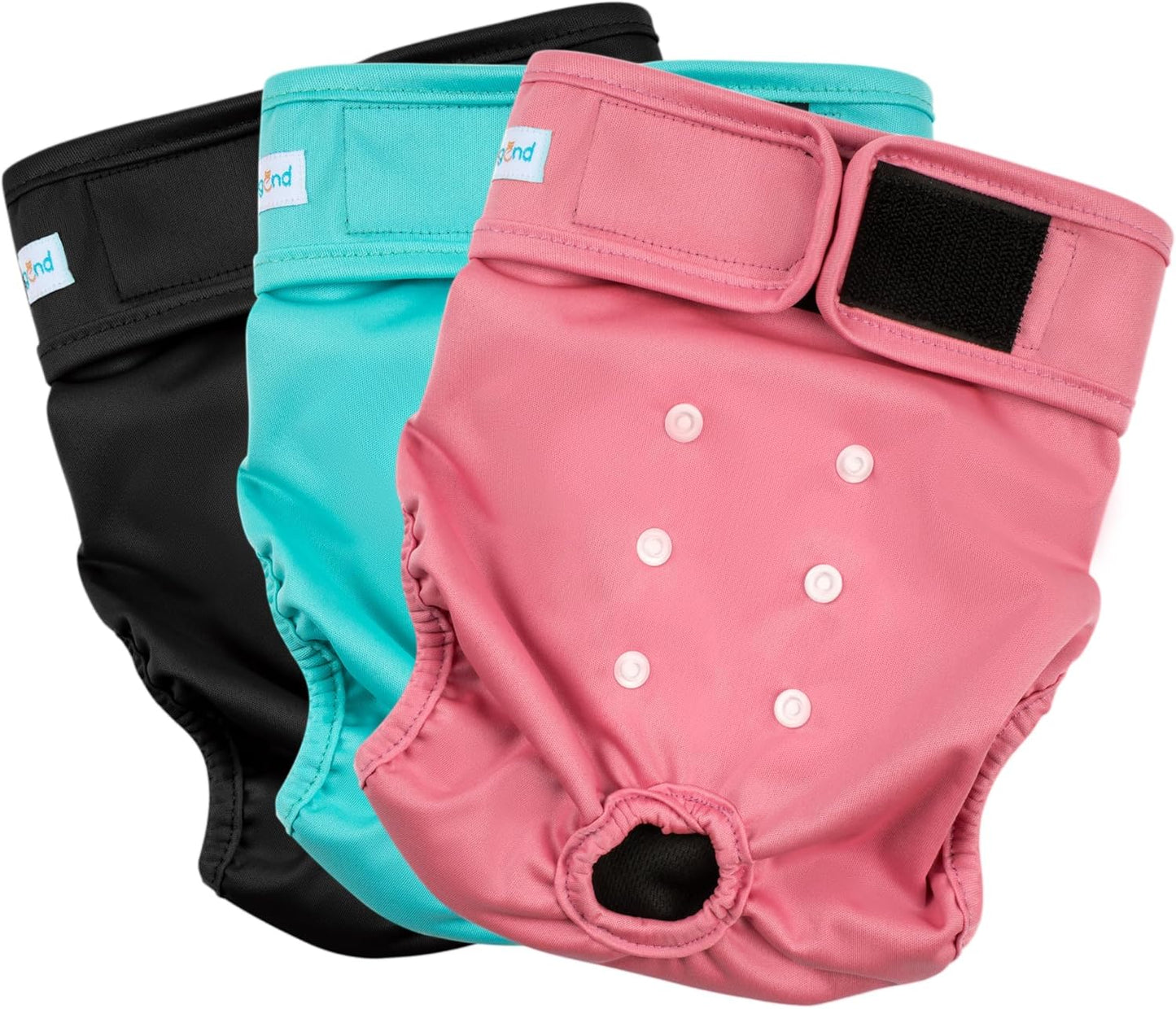 Paw Legend 3 Pack Reusable Dog Diapers, Large