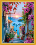 Magxvouy Cross Stitch Kit 16x20 in Seaside Scenery - Beginner Friendly