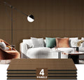 4 Pack Wood Slat Acoustic Panels for Wall - Stylish Sound Control