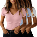 Ficerd Women's Short Sleeve Cotton T-Shirts for Summer Style
