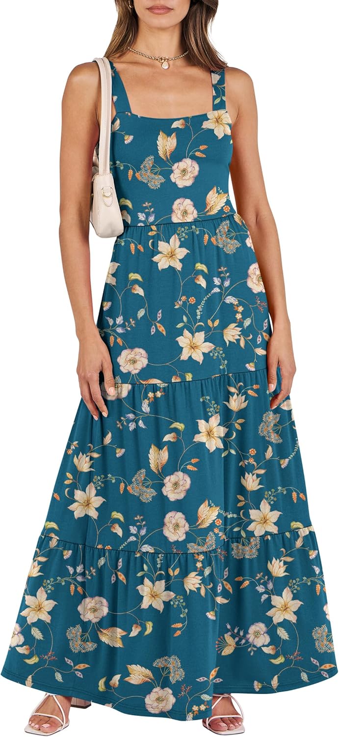 ANRABESS Women's Summer Casual Maxi Beach Vacation Dress