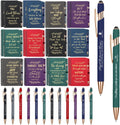 Christian Gift Set 48 Pcs Bible Verse Notebooks & Pens - Inspirational