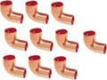 EZ-FLUID 1 in FTG x C Street 90 Degree Elbow (10-pack) - Lead Free