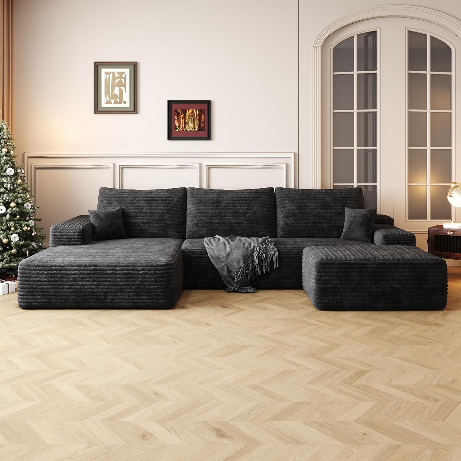 108 Sectional Couch for Living Room with L-Shape Design