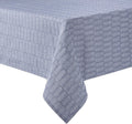 Martha Stewart Honeycomb Cotton Polyester Tablecloth, 60x120 in Blue