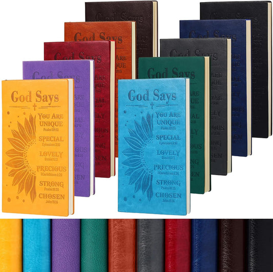 Christian Leather Notebooks Set - Unique Personalized Gifts