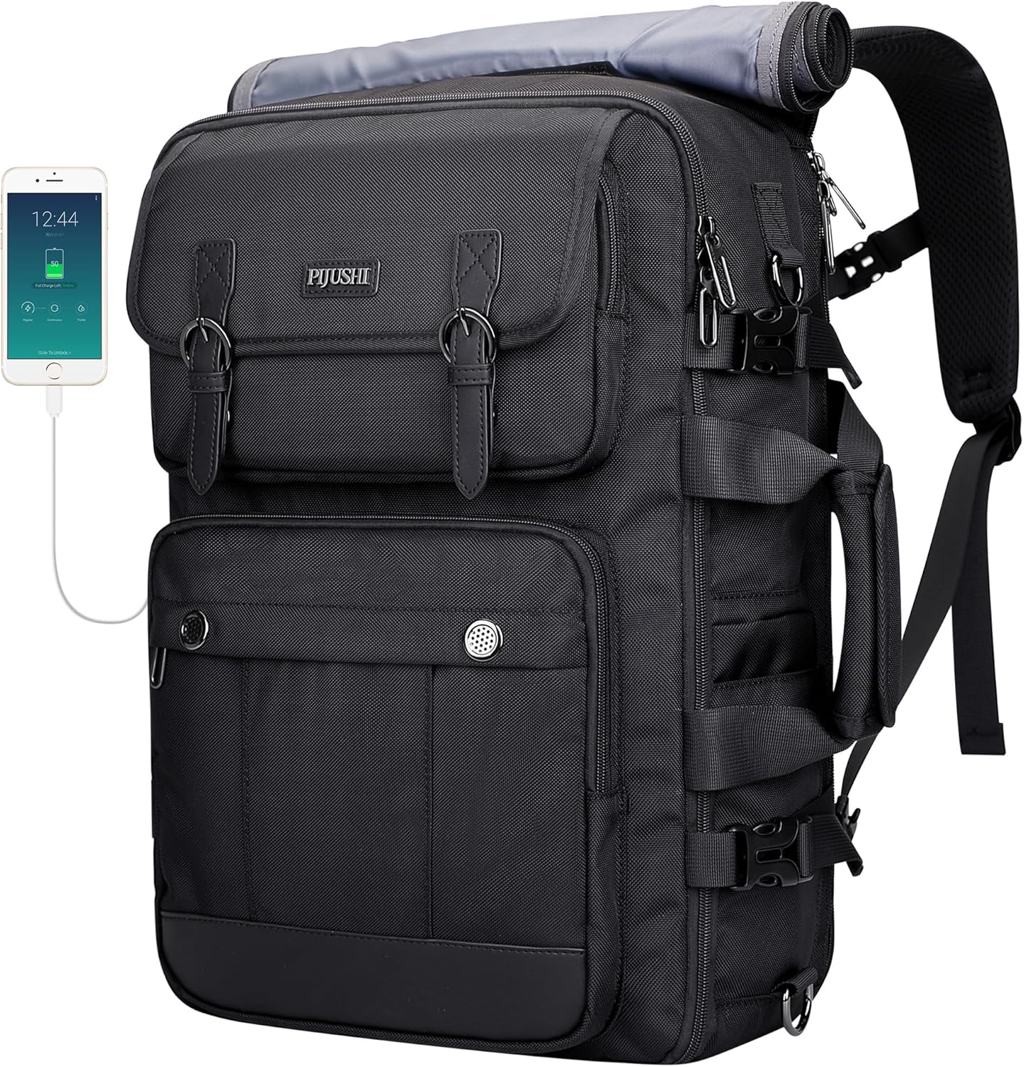 PIJUSHI Travel Backpack for Women Men Convertible Large Laptop Bag