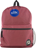 BAZIC Products School Backpack 16ft Burgundy - Lightweight Student Bag