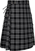 Kilt for Men Traditional Highland Tartan Utility Kilt - Adjustable