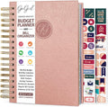 Budget Planner & Monthly Bill Organizer - Compact Rose Gold