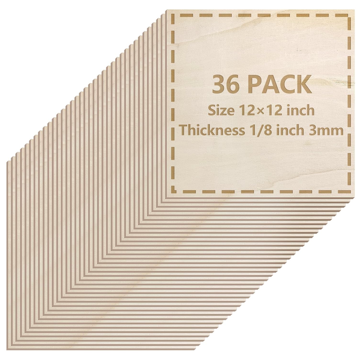 36 Pack Basswood Sheets 1/8 inch by Le Shang for Crafts