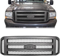 Front Grille Compatible with 1999-2004 Ford F250 F350 F450 F550