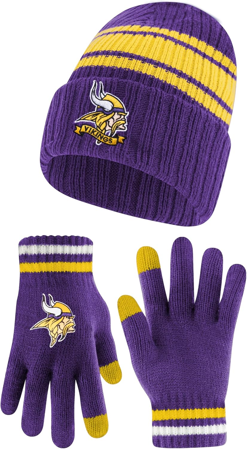 Ultra Game Youth NFL Official Super Soft Team Stripe Beanie