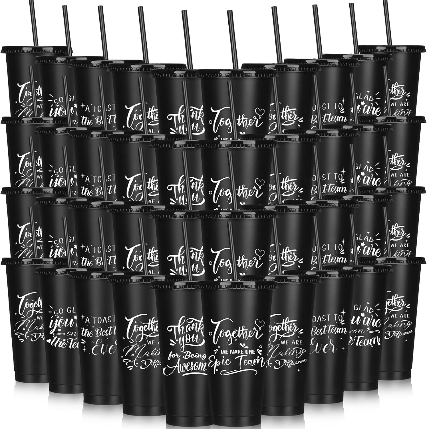Mifoci 24oz Plastic Tumblers for Employee Appreciation Gifts