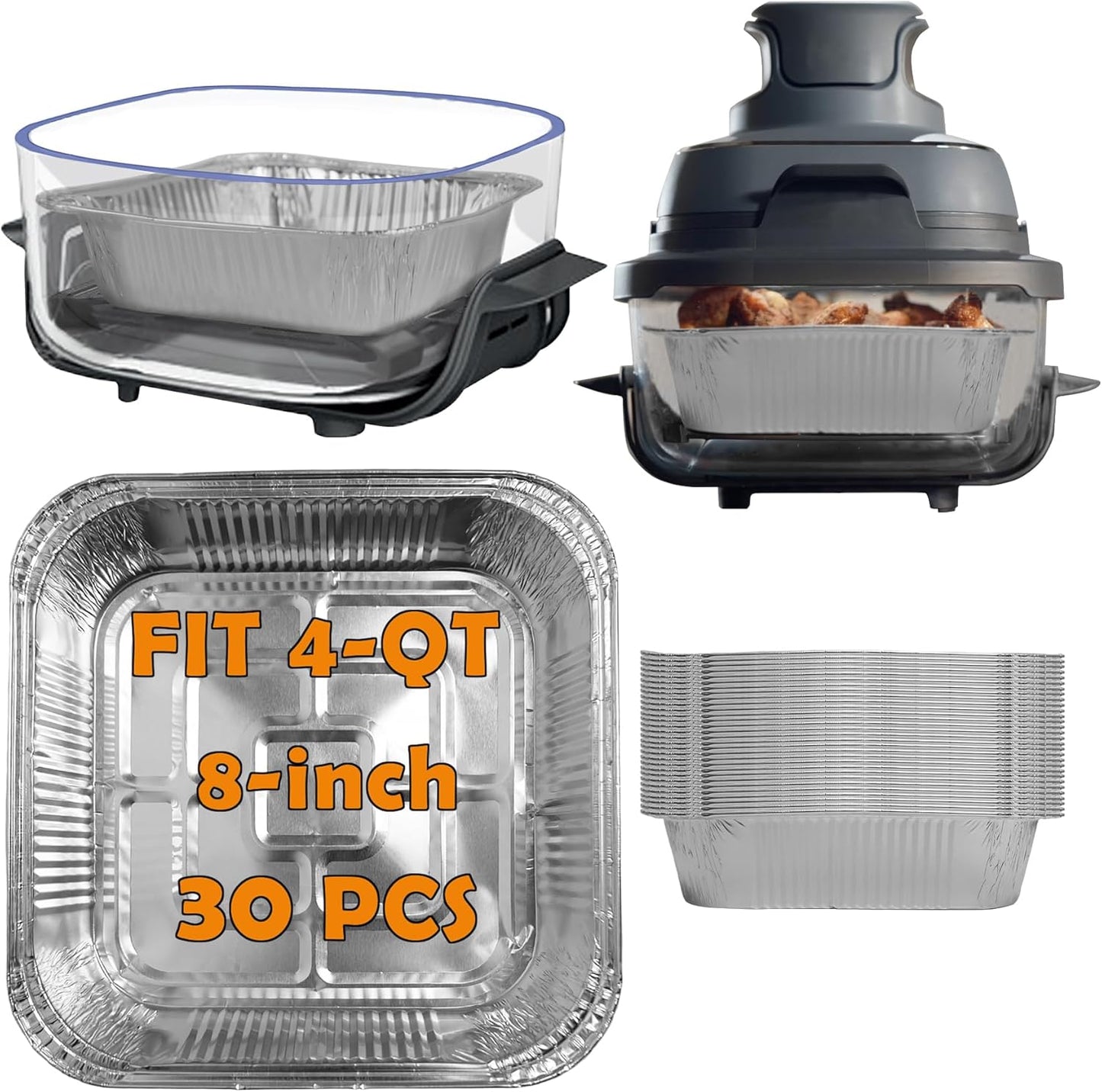 MERFUNTO Disposable Aluminum Liners: Mess-Free Cooking!