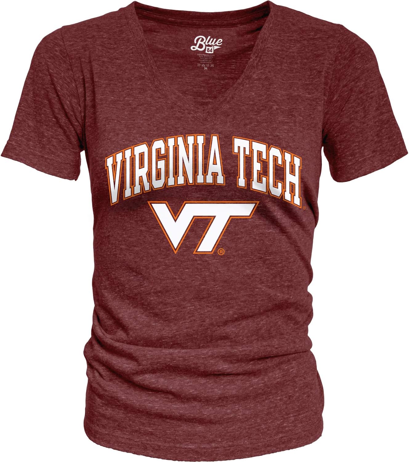 Virginia Tech Hokies Heathered Team Color Confetti T Shirt