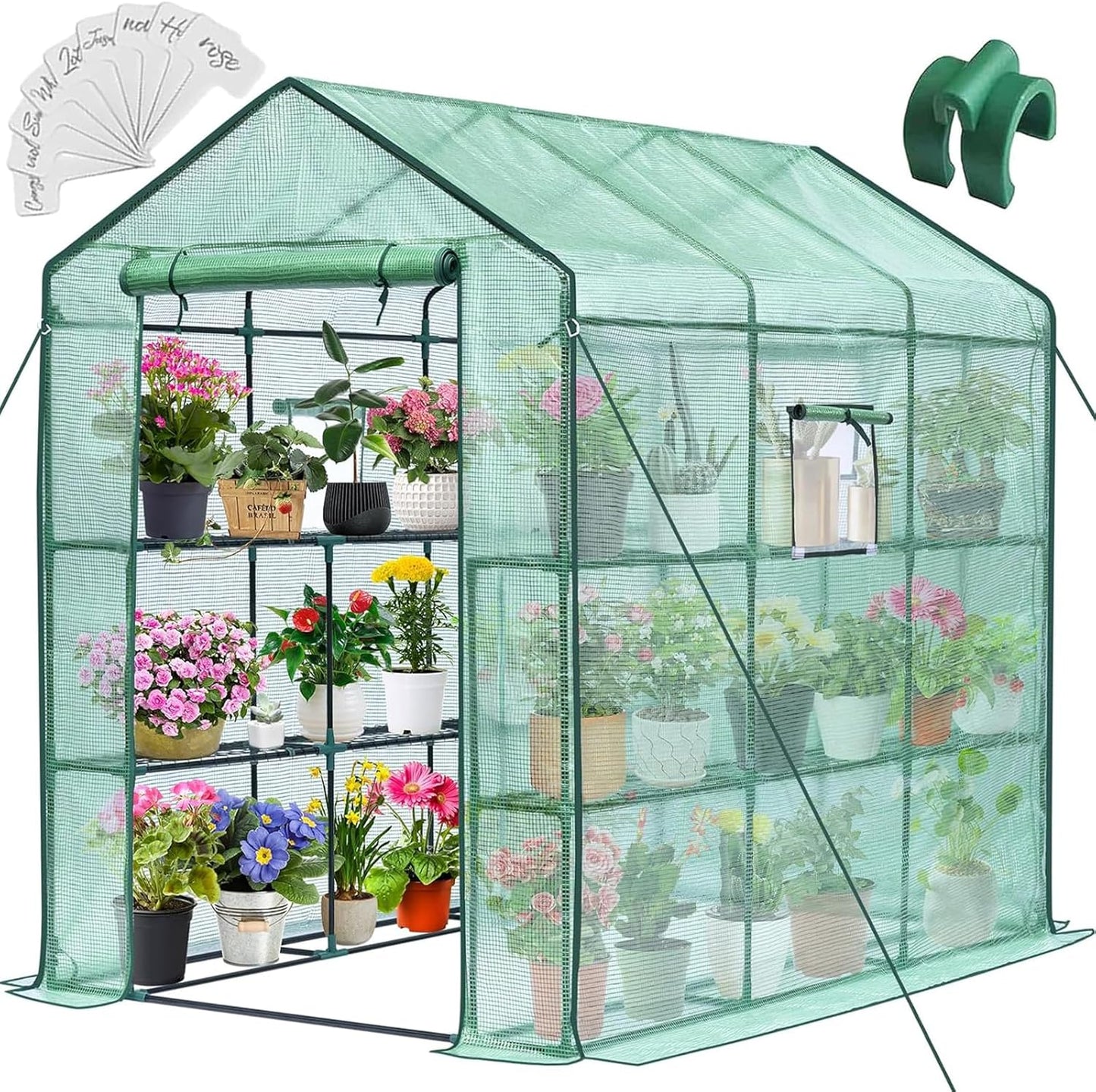 Portable Greenhouse Kit: Grow Anywhere with 8 Shelves