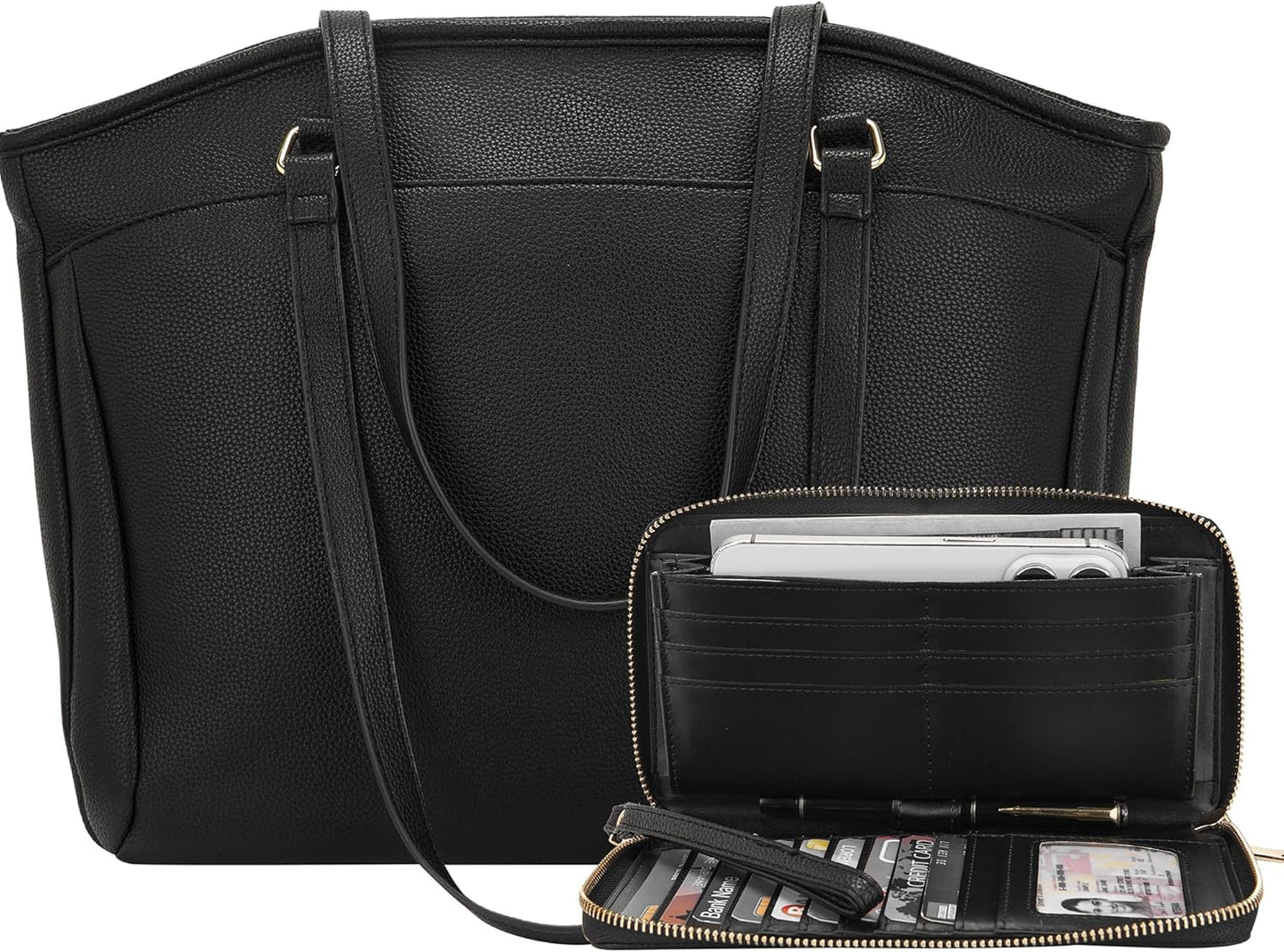 YZAOLL 15.6 Inch Laptop Tote Bag for Women - Stylish & Functional