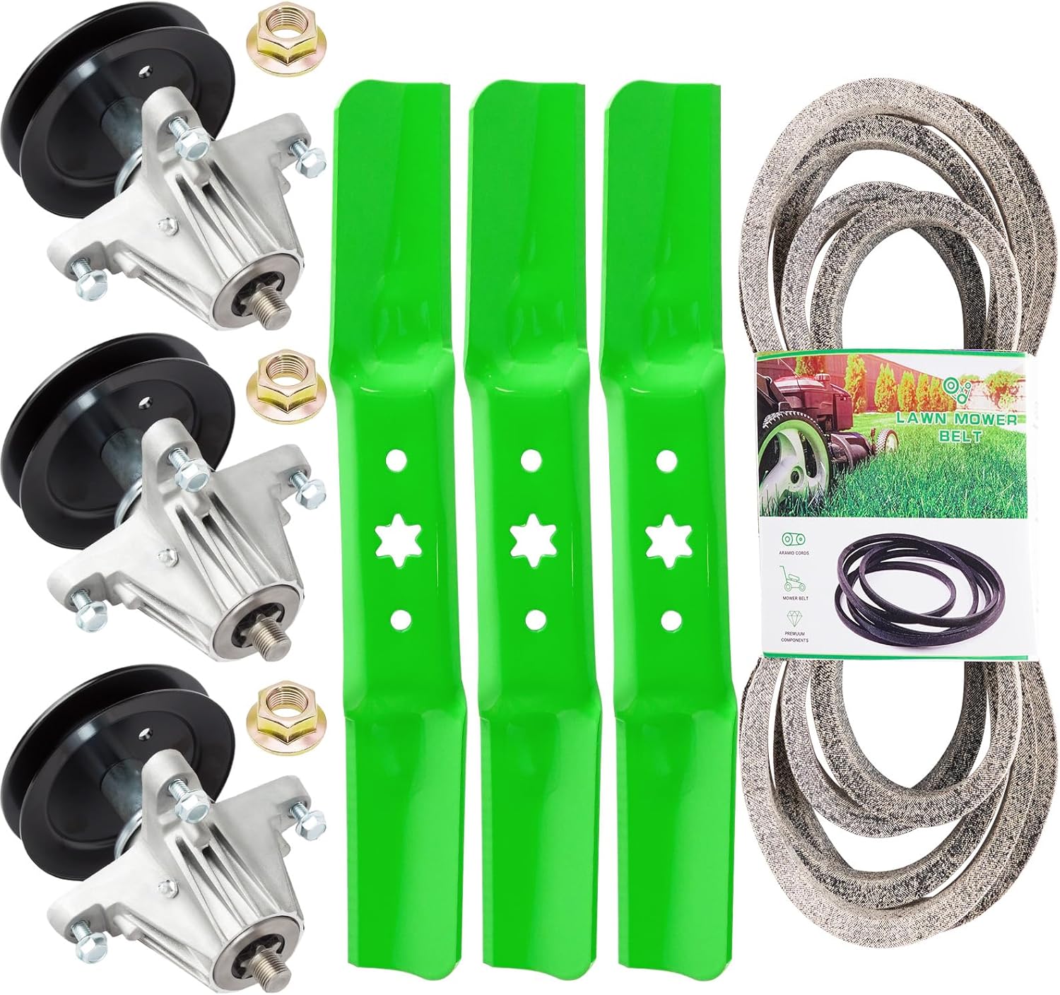 Spindle Blade Belt Kit for 50 inch Deck MTD Cub Cadet XT1-GT50