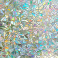 LEMON CLOUD Rainbow Window Privacy Film Half-Moon Pattern - No Glue
