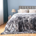 Queen Size Fuzzy Faux Fur Throw Blanket for Ultimate Cozy Comfort