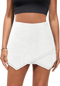 Luvamia Women's High Waisted Jean Skorts for Trendy Summer Style